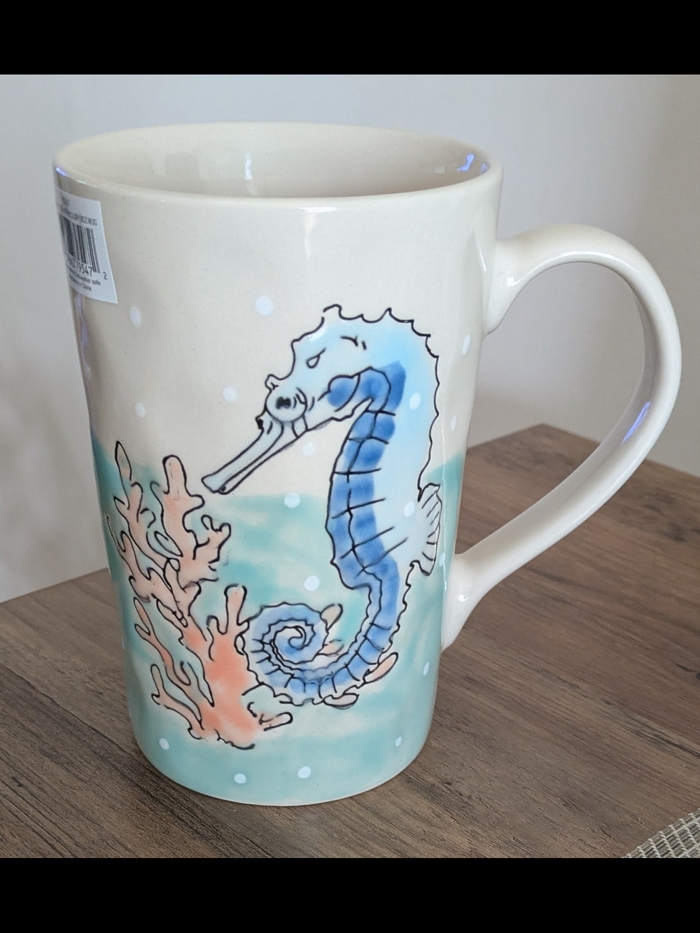 Seahorse By Spectrum Design Mug 16-18 oz Coastal Watercolor Theme 2024